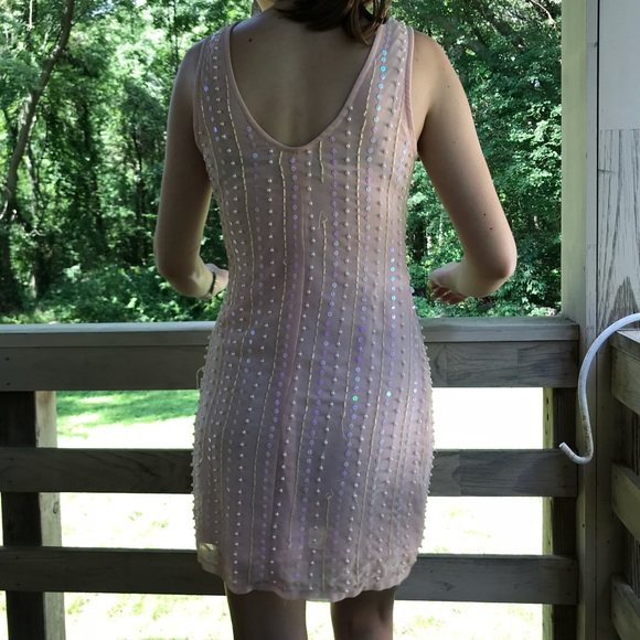 Modcloth Beaded Formal Mini Dress Size S - Picture 3 of 4